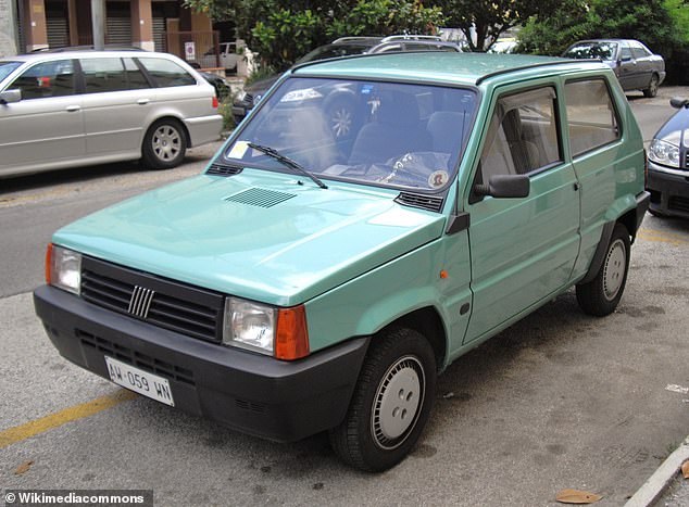 The Fiat Panda is a city car manufactured and marketed by Italian company Fiat since 1980. Pictured, a 1997 Fiat Panda model
