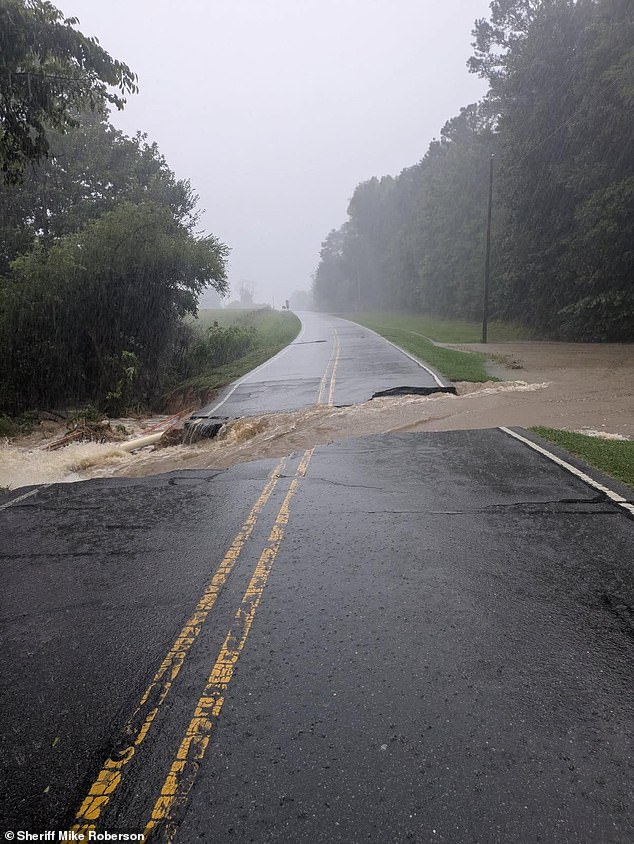More than 17,000 residents in Orange and Chatham (pictured) counties remain without power due to downed trees and power lines