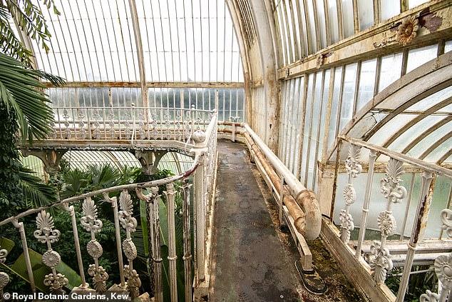 The rapidly-peeling wrought-iron frames that make up the skeleton of the structure will be stripped and repainted.