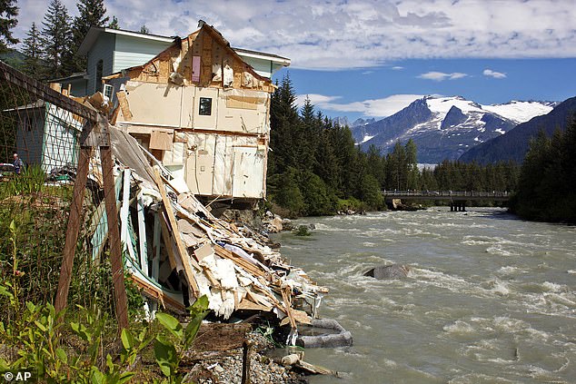 Floods have occurred beneath the lake - named ‘Suicide Basin’ - since 2011