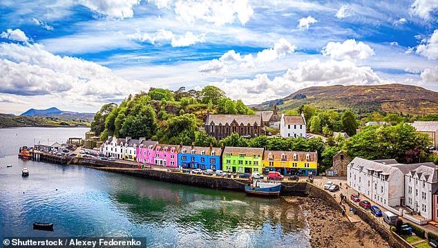 Ranking fourth is the Isle of Skye's Portree, famed for its distinctive row of colourful buildings by its harbour