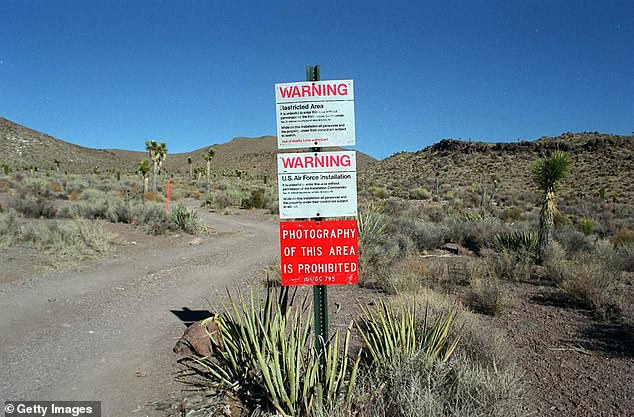 The Air Force base, Area 51, 85 miles north of Las Vegas, was established in 1955 but was not officially acknowledged until 2013