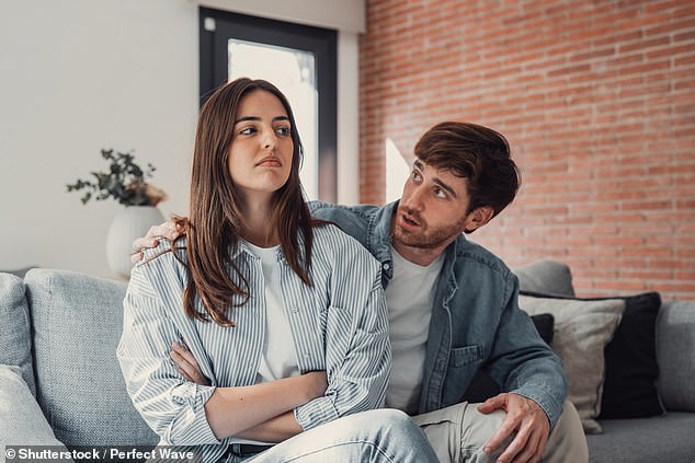 Telling your partner they're 'the only one you can talk to' can make them feel responsible for your emotional regulation (stock image)