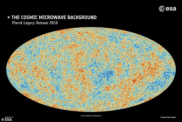 As the universe collapses inwards, the temperature of the cosmic background radiation (pictured) would increase exponentially. Eventually, the cosmos would hit the 'Planck temperature', the hottest temperature possible according to physics