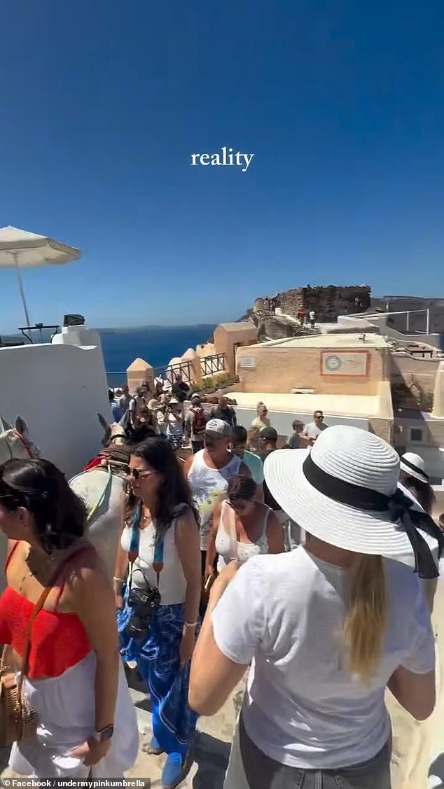 But sunseekers have been left far from impressed with the reality of holidaying on the volcanic island, arguing that it falls short of their expectations due to 'jam-packed streets' and 'soaring' hotel prices