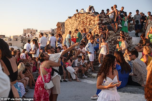 Shocking images of the small island shared last summer showed masses of tourists queuing on narrow walkways in a bid to get the best holiday shots