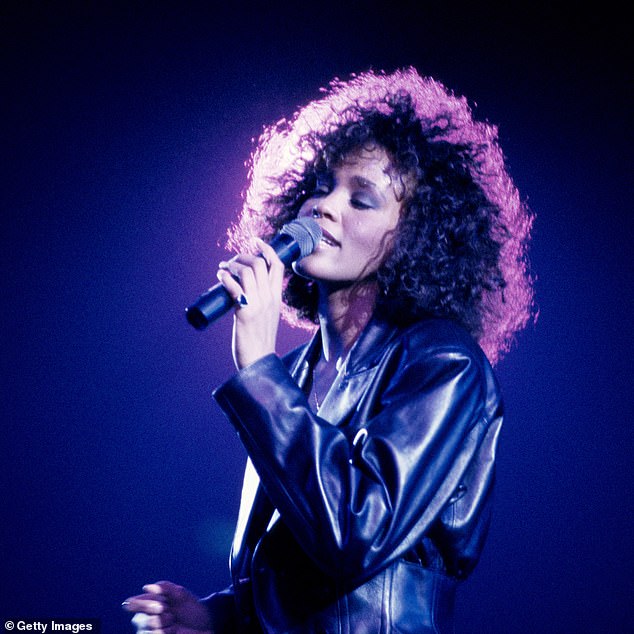 Whitney Houston’s ‘I Wanna Dance with Somebody’ placed second. Pictured: The singer performing on stage at Wembley Arena in 1988