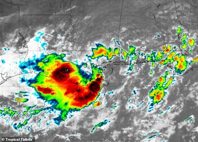 Areas south and west of New Orleans have been projected to be flooded with up to 8 inches of rain due to the storm