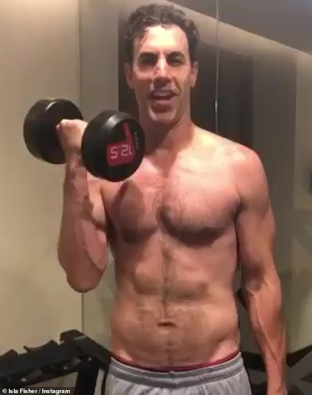 Training: The actor previously transformed his body for his role in the miniseries The Spy where he starred as Israel's top Mossad spy Eli Cohen