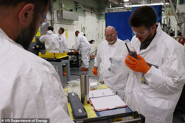 Scientists at Oak Ridge National Laboratory (pictured) have been carefully disposing of Uranium-233 created for nuclear experiments for decades