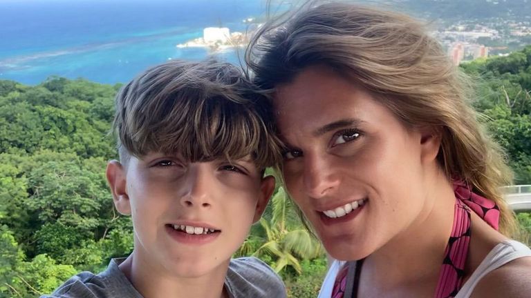 Ellen and Jools on holiday together