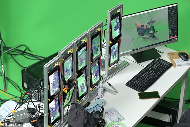 The process of creating an AI avatar involves hours of interviews on camera