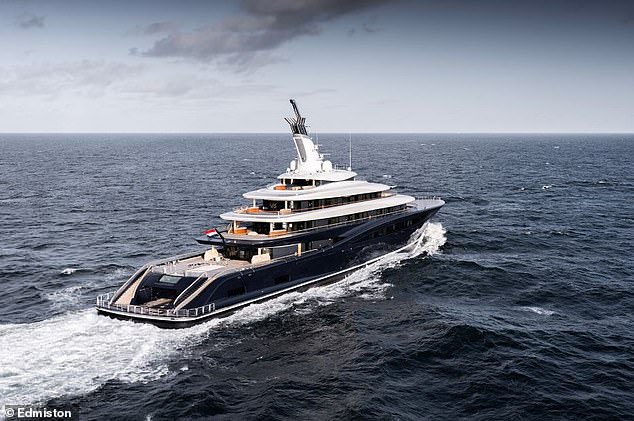 Chief executive Jamie Edmiston said the yacht will be 'the one that will change it all' due to is being solely powered by liquid hydrogen and a next–generation fuel cell system