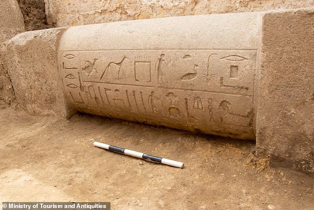 Carved hieroglyphs found inside the tomb, which dates back more than 4,000 years to the Fifth dynasty