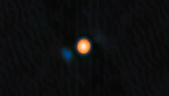 Observations of Betelgeuse and, for the first time, its companion star as seen by the ‘Alopeke instrument on the Gemini North telescope in December. 2024. — International Gemini Observatory/NOIRLab/NSF/AURAImage