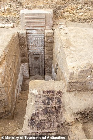 Archaeologists working in Egypt came across a large, pink granite door inside the tomb of a prince