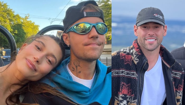 Hailey Bieber, Justin and Scooter Braun