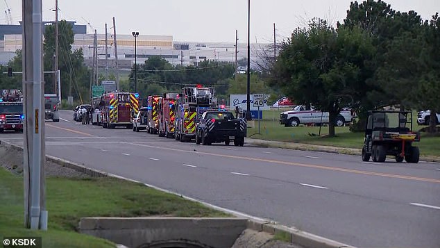Hazmat crews rushed to a Boeing facility in St Louis after thousands of gallons of nitric acid spilled into the streets