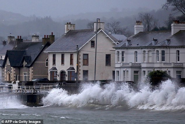 The Emergency Alerts System is designed to warn people of life-threatening dangers. Its biggest use was during Storm Éowyn in January 2025 (pictured), when alerts were sent to 4.5 million people