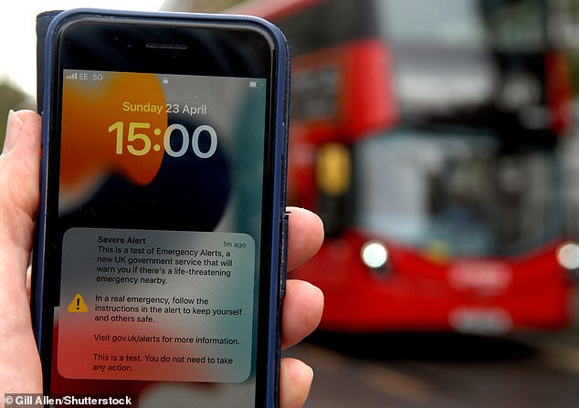 All phones in the country will blare out an alarm signal later during a test starting at around 15:00 on Sunday, September 7, later this year