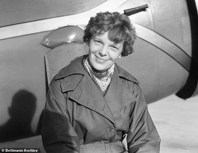 Amelia Earhart (pictured)and navigator Fred Noonan vanished while attempting to fly around the world on July 2, 1937, sparking decades of failed searches and countless theories