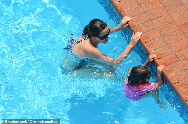 'Neon block colours', including 'neon yellow, green and orange' were recommended as good options when purchasing swimsuits for children