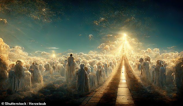Grau said she was met by a being of light who descended from a mountain in the spirit world and embraced her with a feeling of pure love (Stock Image)