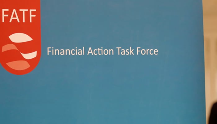 The logo of the FATF (the Financial Action Task Force) is seen at the OECD Headquarters in Paris, France, October 18, 2019. — Reuters