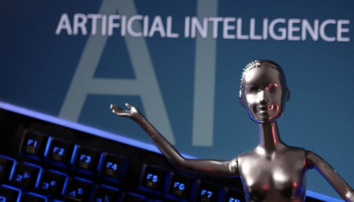 AI Artificial Intelligence words are seen in this illustration taken, May 4, 2023. — Reuters