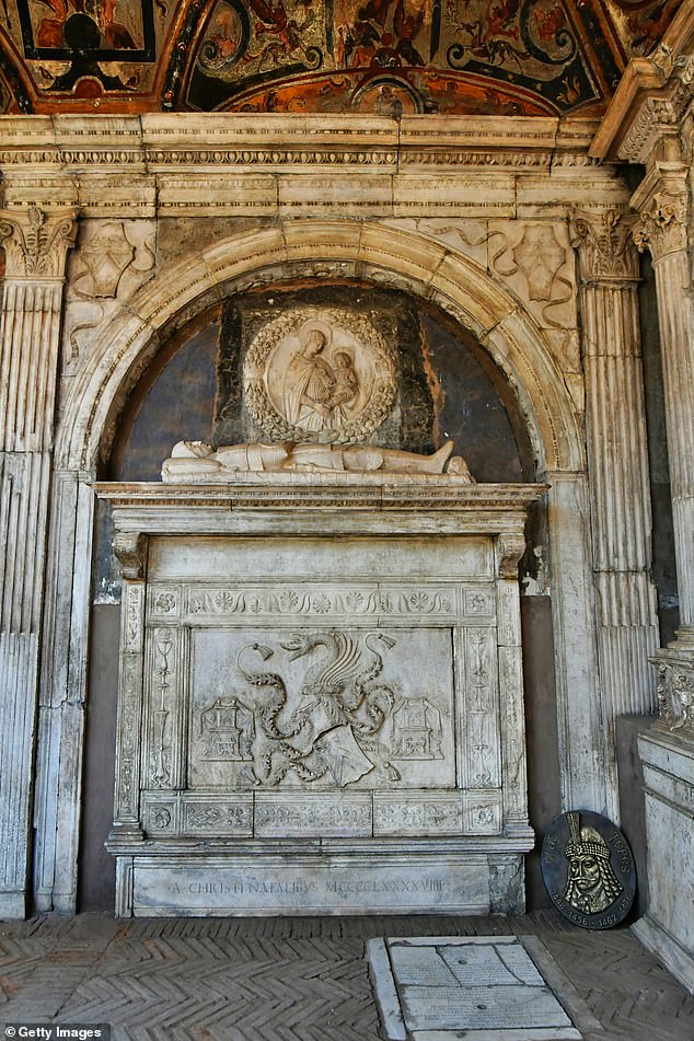 The tomb of Dracula, in the cloister of the church of Santa Maria la Nova, is now a museum of history