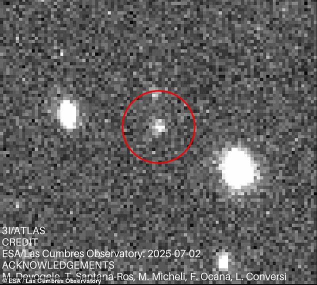 The European Space Agency has captured the first video of the interstellar object, 3I/ATLAS, currently hurtling through our solar system