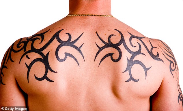 If a tattoo was larger or was more traditional (vs. modern), the participant was rated as more extraverted (stock image)
