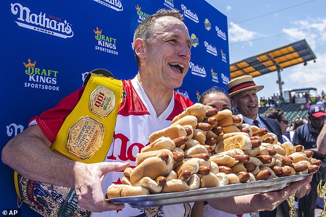 Joey Chestnut has won the Nathan's Hot Dog Eating Contest multiple time and returned to the contest in 2025 after a one-year absence