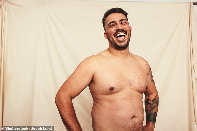 Researchers from the Chinese Academy of Sciences have uncovered the body type that women find most attractive. And their findings will come as good news for men with 'dad bods' (stock image)