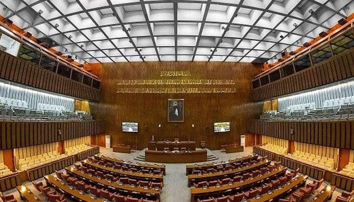 An undated image of the Senate of Pakistan hall. — Senate Facebook