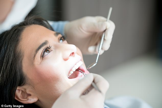 Routine dental exams may divulge embarrassing habits and any recent risqué activity (stock image)