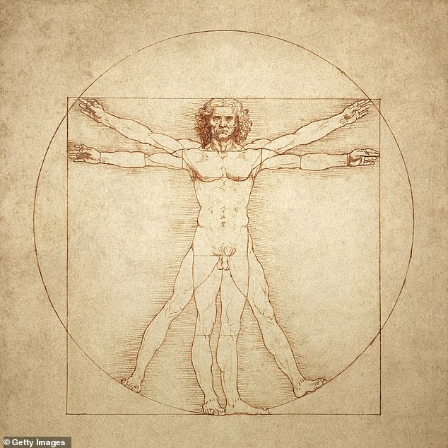 The famous drawing of 'Vitruvian Man', by Leonardo da Vinci, has puzzled scientists for hundreds of years