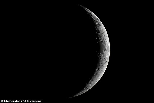 A crescent moon will appear shortly after dark, as our lunar satellite reaches its Waxing Crescent phase