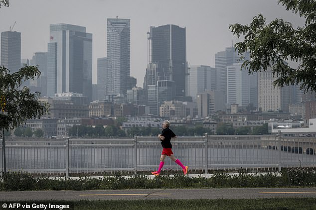 Massachusetts, New Hampshire, Vermont, Rhode Island, parts of Eastern New York, and Southern Maine are under air quality alerts through Saturday (pictured: Montreal on June 6)
