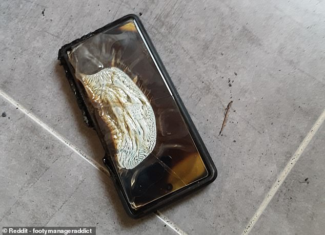 The shocked user, @footymanageraddict, posted photos of the damage, describing it as a 'terrible experience all around.