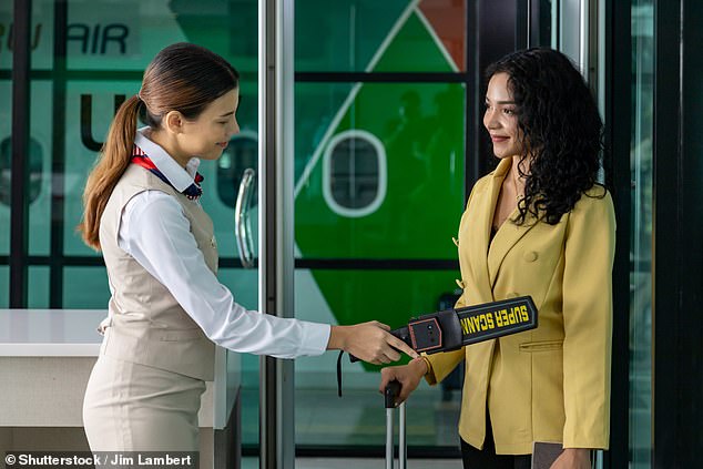 A woman who flew for the first time in 15 years has set the internet alive after sharing that her crotch got her stopped during a security scan