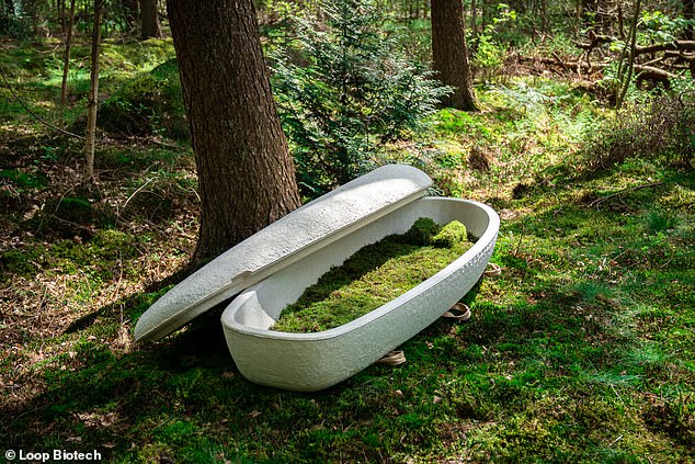 The world's first 'living coffin' is designed to biodegrade within 45 days, 'becoming one' with nature