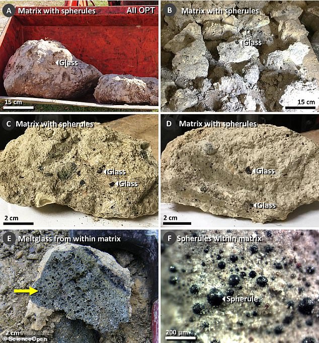 The study found evidence of what appears to be a 12,800-year-old depression made by a cosmic airburst - an explosion caused by a material from space exploding in the atmosphere