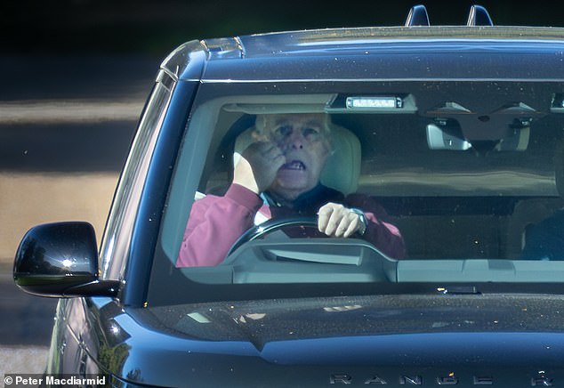 Prince Andrew, the Duke of York, is seen driving from Royal Lodge at Windsor on the morning of Monday 22 September 2025