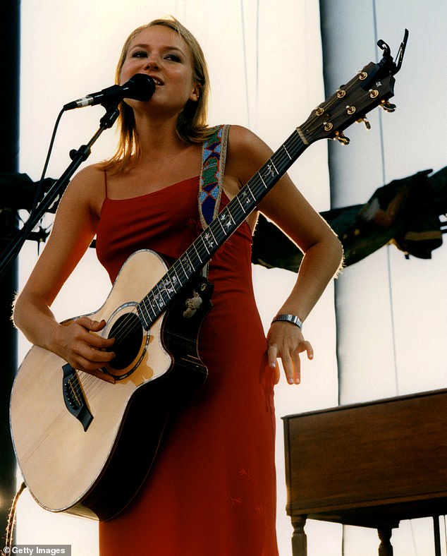Musician, actress, and author Jewel is seen performing at the 1997 Lilith Fair