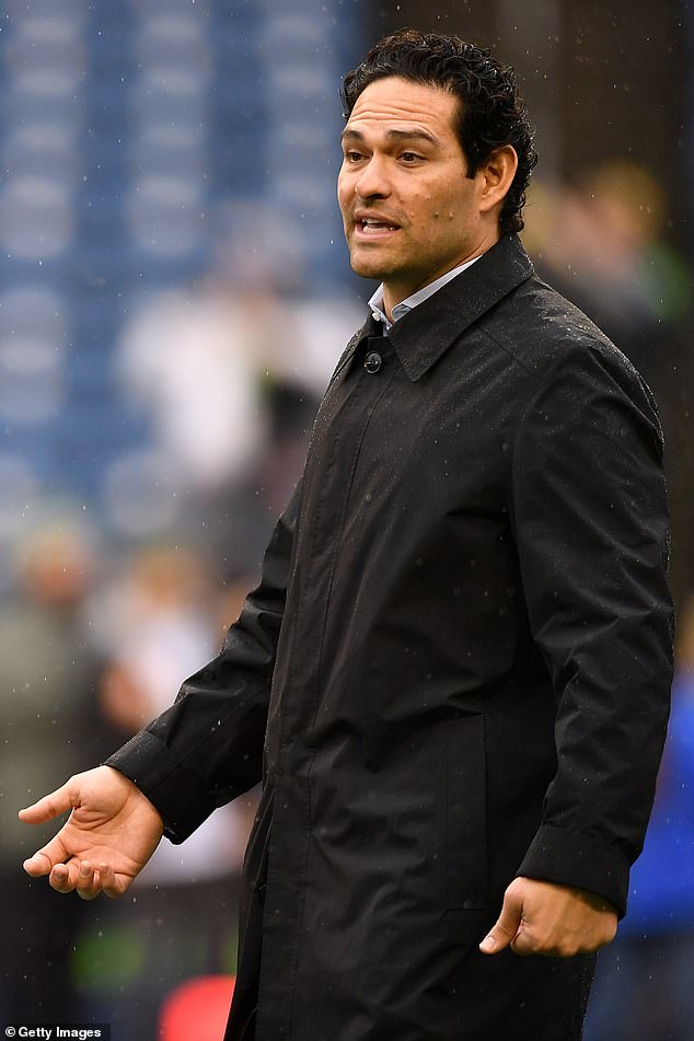 Mark Sanchez (pictured in 2023) was arrested on charges of battery with injury, unlawful entry of a motor vehicle and public intoxication