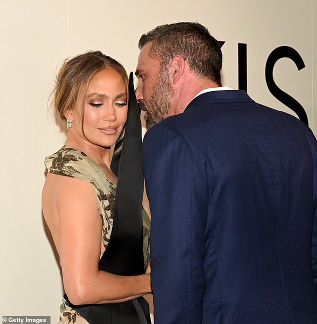 Jennifer Lopez, 56, and Ben Affleck, 53, were seen looking very cozy at the premiere of their new movie, Kiss Of The Spider Woman, in New York on Monday