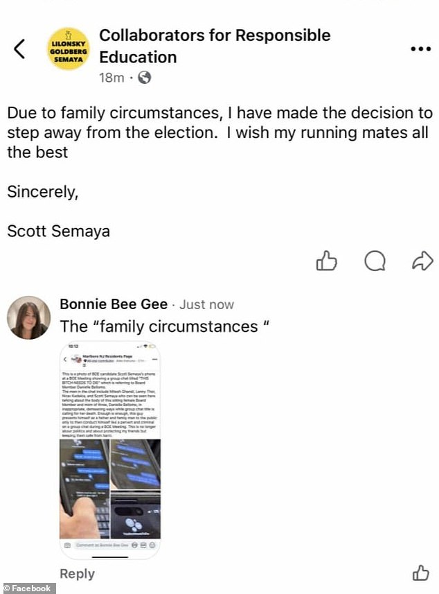 Amid the controversy, Semaya dropped his board election bid, citing personal reasons