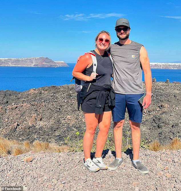 The middle school sweethearts were discovered by police officers - who originally thought they were experiencing car trouble