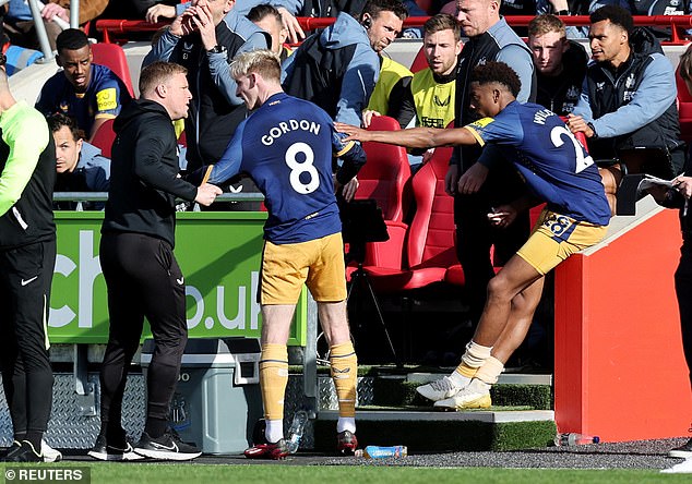 Anthony Gordon struggled in his first six months at Newcastle, but eventually became a key man